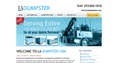 Desktop Screenshot of ladumpster.com