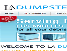 Tablet Screenshot of ladumpster.com